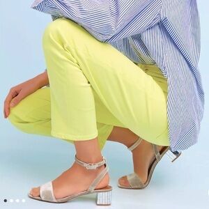 CofH Cara High Rise Cigarette Jeans Neon Blaze Yellow Size 24